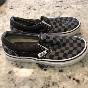 Boys checkered vans- 1